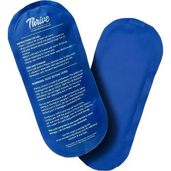 Thrive 2 Pack Reusable Cold Compress Ice Packs for Injury, Soft Touch Gel Ice Pack for Pain Relief & Rehabilitation