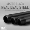 Pipe Decor 1/2 in. x 6 in. Noir Black Barn Door Handle - 10.5 in. L - 4 of 4