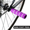 Unique Bargains Universal Aluminum Alloy BMX MTB Bicycle Rear Foot Pegs Footrests for 3/8" Axles 4 Pcs - 3 of 4
