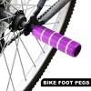 Unique Bargains Universal Aluminum Alloy BMX MTB Bicycle Rear Foot Pegs Footrests for 3/8" Axles 4 Pcs - image 3 of 4