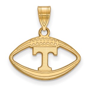 Black Bow Jewelry 14k Yellow Gold Plated Sterling Silver Tennessee Volunteers NCAA Pendant - 1 of 3