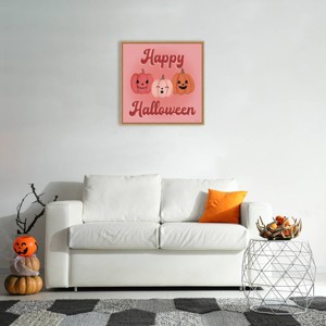 Amanti Art 22"x22" Hometown Halloween XV by Softshell Studio Framed Canvas Wall Art Print - 1 of 4