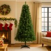 Yukimo 183"H Hinged Unlit Artificial Christmas Tree, Full PVC Branches, Green Holiday Tree for Indoor Christmas Decoration - 3 of 4
