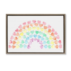 Stupell Industries Rainbow of Hearts, 31" x 21" - 1 of 4