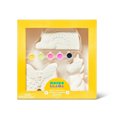 Photo 1 of 3pk Paint-Your-Own Ceramic Magical World Kit - Mondo Llama&#8482;