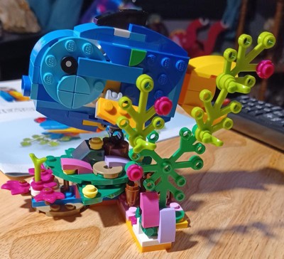 LEGO Creator 3 in 1 Exotic Parrot to Frog to Fish Animal Figures Building  Toy, Creative Toys for Kids Ages 7 and Up, 31136 