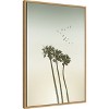 Amanti Art Vintage minimalist palm trees a sunset by Melanie Viola Framed Canvas Wall Art - 3 of 4