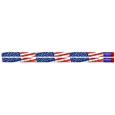 Musgrave Pencil Company Flags & Fireworks Pencil, Pack of 12/10 Packs