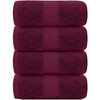 White Classic Luxury 100% Cotton Bath Towels Set of 4 - 27x54" - 2 of 4