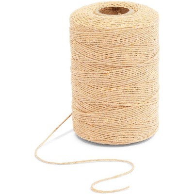 Bright Creations Beige Cotton Twine String, Jute Twine for DIY Arts and Crafts (0.08 in, 218 Yards)