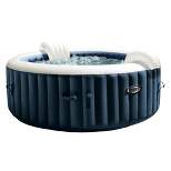 Intex PureSpa Plus Portable Inflatable Hot Tub Spa with Bubble Jets and Built In Heater Pump, Blue