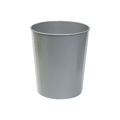 Safco Products 9941SS Triple Bin Recycling Trash Can 40-Gallon Silver 