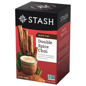 Stash Tea Double Spice Chai Black Tea Bags Case of 6/18 Bags - 1 of 2
