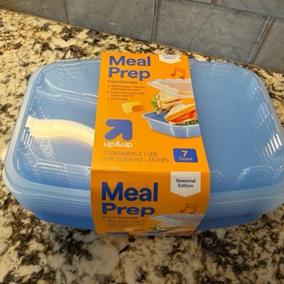 Food Storage Containers Rectangle - 28oz/7pk - Blue - up&up™ : Target