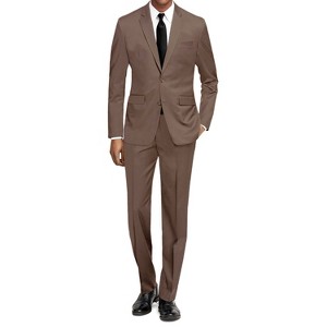 Braveman Men's Formal Two Piece 2-Piece Slim Fit Cut Suit Set - 1 of 4