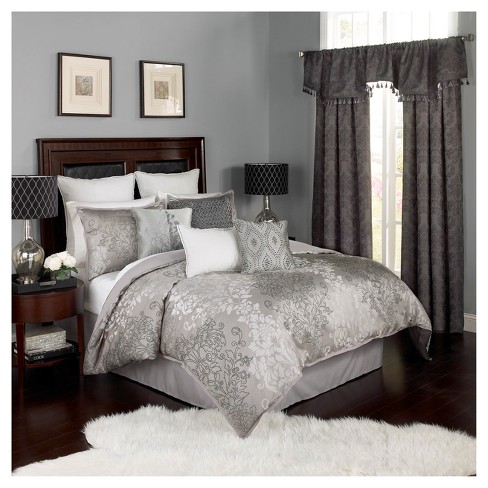 Gray Ivory Geo Chacenay Comforter Set 4pc Beautyrest