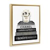Stupell Industries Monochrome Fashion Designer Bookstack, 17" x 21" - 3 of 4