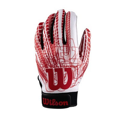 Wilson NFL Stretch Fit Football Gloves - Arizona-Youth Wtf9327Az