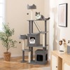Tangkula 71" Tall Cat Tree for Indoor Cats Modern Multi-Level Cat Tower Activity Center - 2 of 4
