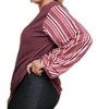 Women's Satin Striped Sleeve Top - umgee - 2 of 4