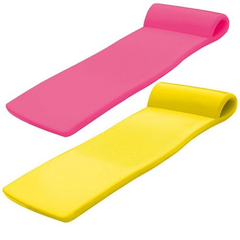 TRC Recreation Super Soft Sunsation Foam Pool Float Loungers, Pink and  Yellow