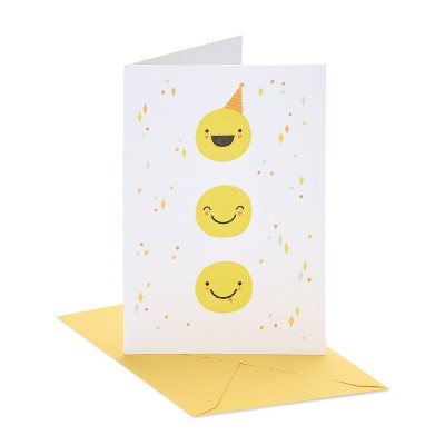 Birthday Card Smiley Faces