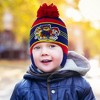 Paw Patrol's Marshall, Chase and Rubble Boys Winter Hat and Mittens Set, Ages 2-4 (Blue/Red) - 2 of 2