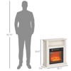 SEVOBAL Indoor Fireplaces 27" Electric Fireplace Replaceable Fireplace Insert Heater Freestanding Fireplace Heater, White, 26.7"*9.8"*30" - 2 of 4