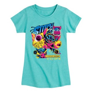 Girls' - Disney - Lilo & Stitch Fitted Short Sleeve Graphic T-Shirt - 1 of 4