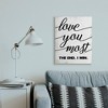Stupell Industries Love You Most Romantic Rustic Word Design - 2 of 4