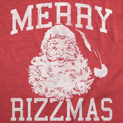 Мужские футболки Crazy Dog T-Shirts, Inc. Mens Funny T Shirts Merry Rizzmas Sarcastic Christmas Santa Graphic Novelty Xmas Tee for Men - Crazy Dog Men's T Shirt Gift For Christmas Red M — фото 2