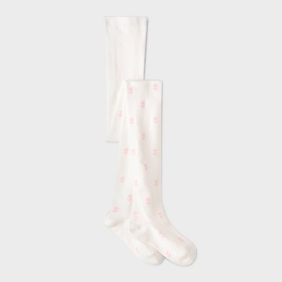 Girls' 'Tulips' Cotton Tights - Cat & Jack™