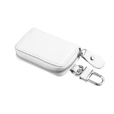 Unique Bargains Faux Leather Zipper Car Key Case : Target