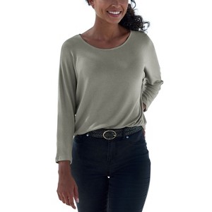Women's Fine Knit 3/4 Sleeve Top - LASCANA - 1 of 4