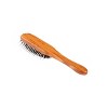 Bass Pet Brushes The Hybrid Groomer Shine & Condition, Patented & Award Winning, Natural Bristle + Alloy Pin Bamboo Handle Medium Paddle Dark Bamboo - image 4 of 4