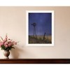 HomeRoots Starlit Night White Framed Print Wall Art - 2 of 4