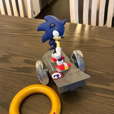 Sonic the Hedgehog Sonic 2 Movie - Vehículo RC Sonic Speed, azul/gris
