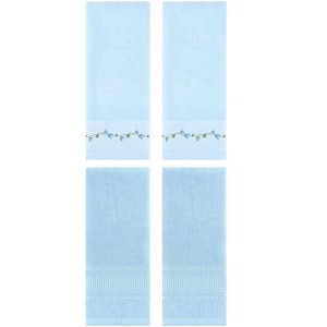 REGALWOVEN 4 Pcs Soft Absorbent Hand Towel for  Bathroom Kitchen 13" x 29" - 1 of 4