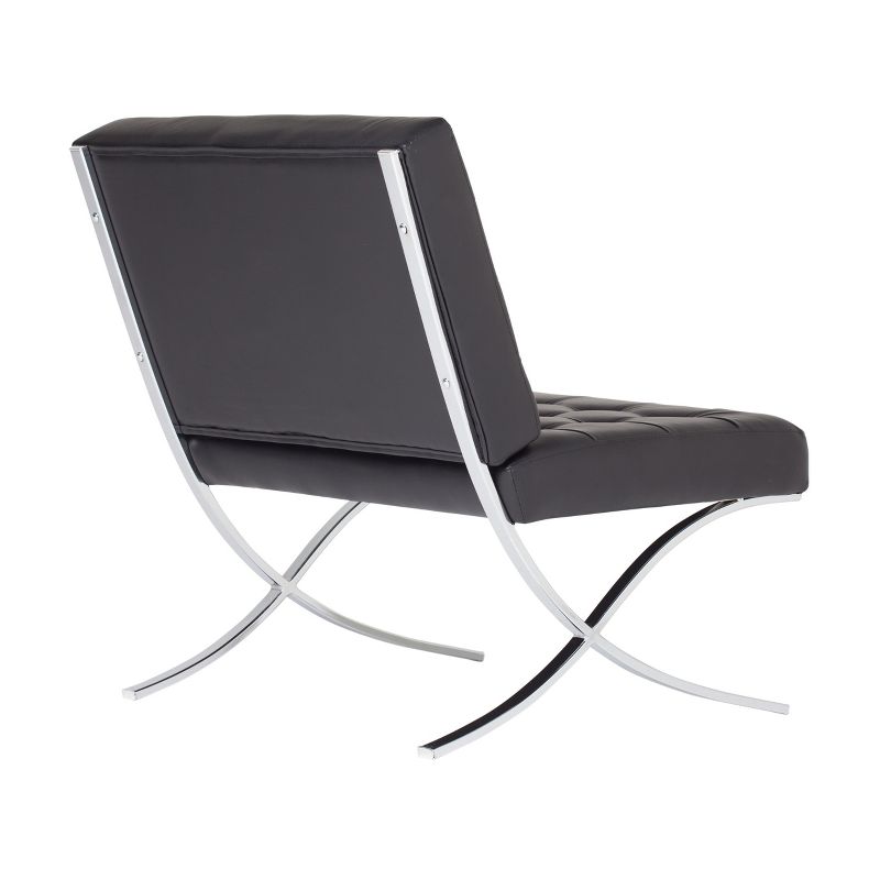 Studio Designs Home Atrium Bonded Leather Barcelona Chair, 4 of 7