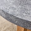 GlasFlength Round Coffee Table, Modern and Stylish Design, Suitable for Living Room, Patio, Bedroom, Gray, 31.4"*31.4"*15.7" - 2 of 4