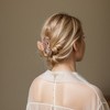 Unique Bargains Butterfly Cherry Hair Claw Clips Pink White 2 Pcs - 2 of 4