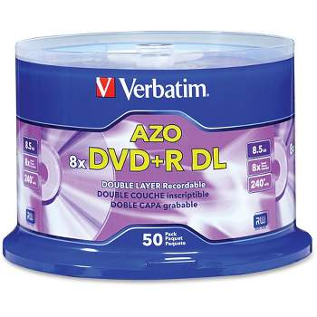 Verbatim Azo Dvd+r 4.7gb 16x With Branded Surface - 50pk Spindle - 120mm -  Single-layer Layers - 2 Hour Maximum Recording Time : Target