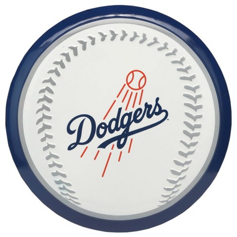 Mlb Los Angeles Dodgers Baseball Metal Button Panel : Target