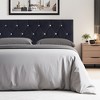 VECELO Tufted Upholstered Queen/King Size Headboard, 6 Adjustable Height, Easy Assembly, Beige/Black - 4 of 4