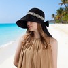 Anna-Kaci Wide Brim Mesh Sun Hat with Back Bow UV Protection Foldable Travel Hat for Women Outdoor Summer Style - 4 of 4