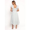 Petal and Pup Linda Midi Dress - Green Stripe - 3 of 4