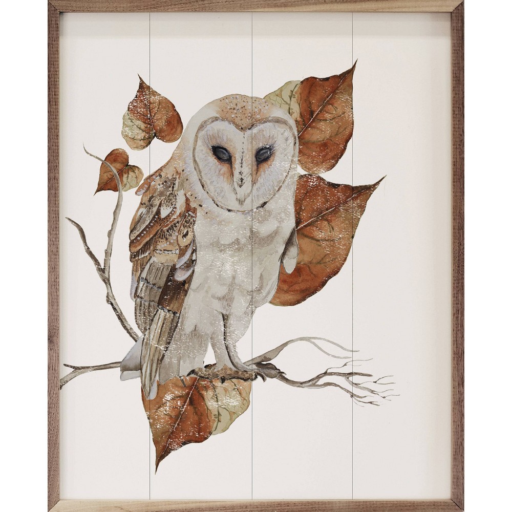 Photos - Other Decoration Kendrick Home 32"x40" Autumn Owl Wall Art