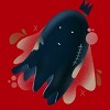 Junior's Design By Humans Little floating ghost By Nebenzu T-Shirt - 2 of 3