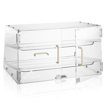 Olde Midway 2-Tier Acrylic Bakery Display Case with Trays