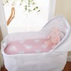Everyday Kids 2-Pack Bassinet Sheets - 100% Cotton Jersey Knit Dots & Hearts, Fitted Sheets for Baby Girl, Fits Oval & Rectangle Mattresses - 4 of 4